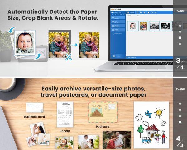 Plustek Photo Scanner ePhoto Z300, Scans 4x6 inch Photos in 2 Seconds, Auto crop and deskew with CCD Sensor, Supports Mac and PC - Image 3