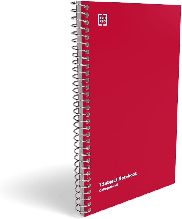 STAPLES Spiral Notebooks, 1-Subject College Ruled Paper, 5 x 7.75 Inch, 80-Sheets, 3-Pack, Assorted Colors - Image 3